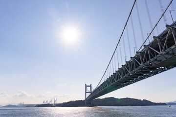 Fototapeta premium 岡山県倉敷市 瀬戸大橋