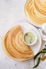 Homemade Multi grain Dosa |High protein mixed lentil crepes served with coconut chutney