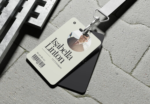 Minimalist Corporate ID Card Design
