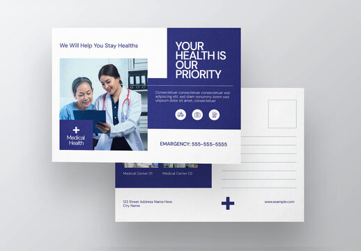 Medical Post Card Design