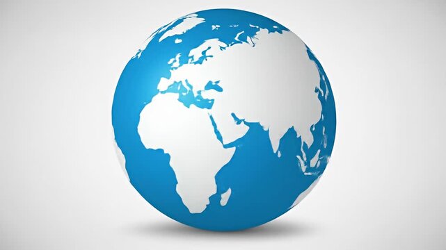 Global Ideas - Location Pin and Lightbulb Icon on World Map.