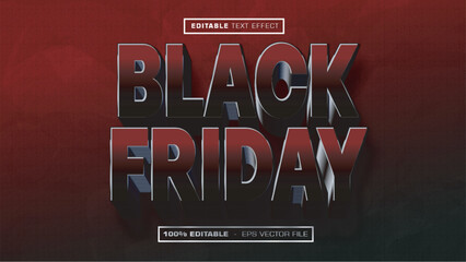 Black Friday Sale Bold 3D Text Effect