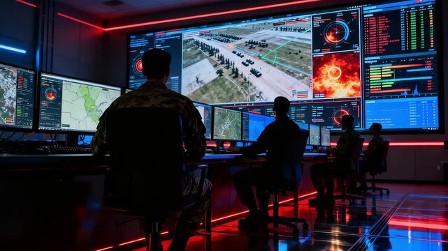 Command Center Integrating Multiple Feeds And Vehicle Movement Data