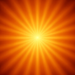 Obraz premium A bright and vibrant sunburst of light with warm orange hues