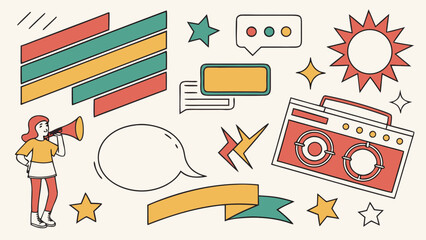 set of icons for web design