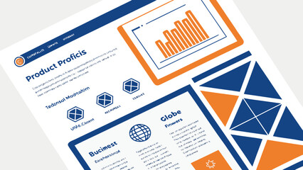 vector illustration of business graph