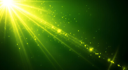 Fototapeta premium St patrick's day green light beam background