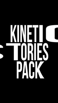 Kinetic Story 100 &ndash; Modern Animated Typography for Social Media, Instagram Stories, Reels, YouTube Shorts and Dynamic Video Content