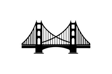 Obraz premium cable bridge over the river