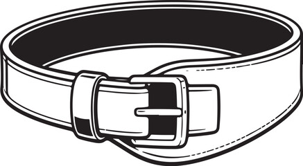 Weightlifting Belt Line Art.eps