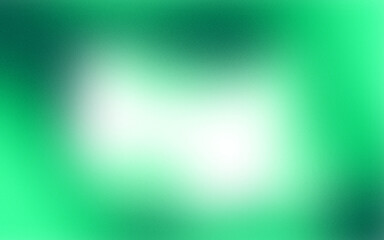 Aesthetic element of transparent blurred green wave smooth gradient frame with grainy noise texture