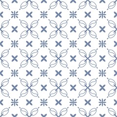 Seamless patterned background with geometric shapes.