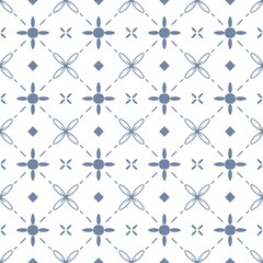 Seamless patterned background with geometric shapes.
