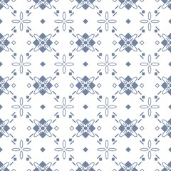 Seamless patterned background with geometric shapes.