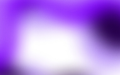 Aesthetic element of transparent blurred purple wave smooth gradient frame with grainy noise texture
