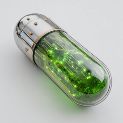 Health capsule with microchip for diagnostics
