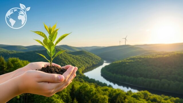 Plant in hands