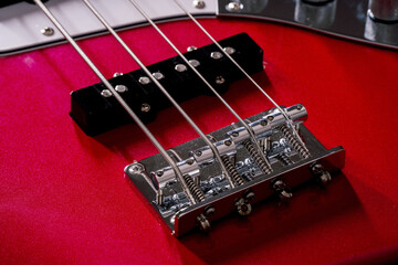 Close Detail Red Fourstring Electric