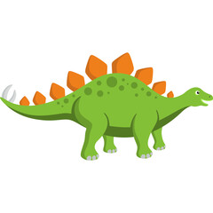 Stegosaurus Dinosaur Vector Illustration © Moyjoy Studio