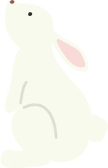 Obraz premium 토끼 옆모습