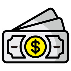 Cash  Icon Element For Design