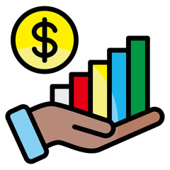 Earnings  Icon Element For Design