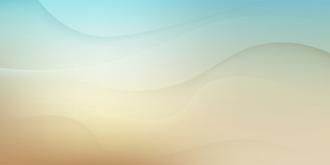 Soft pastel gradient background with smooth flowing wave shapes in light blue, green, and warm beige tones.