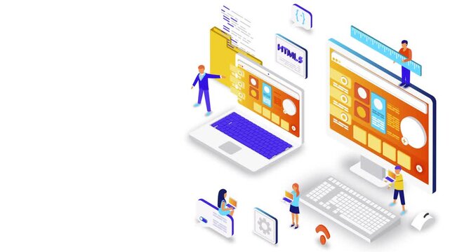 Web Development &ndash; Website Coding, Frontend and Backend Programming Concept