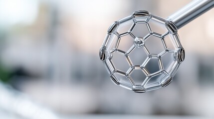 glowing cloud of subatomic particles swirling around a nucleus