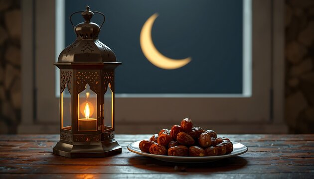 An antique brass samovar and vintage lamp illuminate a still life with coffee beans, a flickering candle, and a traditional metal teapot on an old wooden table
