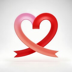 Elegant Pink Heart Line Art Background for Valentine&rsquo;s Day