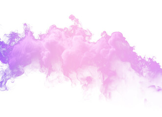 Obraz premium Fantastic neon smoke, a futuristic sky element, a magical neon cloud illuminated by multicolored light. PNG.