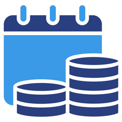 Monthly Income  Icon Element For Design