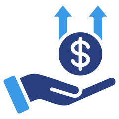 Income Growth  Icon Element For Design