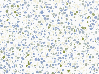 Fototapeta premium Geometric terrazzo tile texture with earthy blue tones