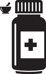 40 Medicine Bottle Icon Silhouette Bundle