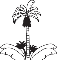 Banana Leaf Silhouette