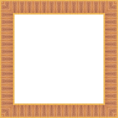  Freigestellter quadratischer Bilderrahmen aus Holzleisten