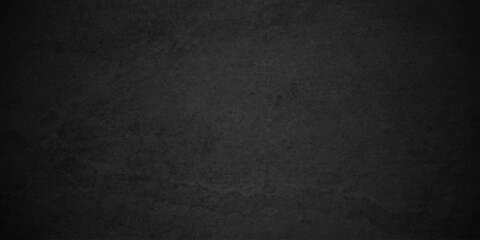 Fototapeta premium Dark black old wall paper grunge background. dark black concrete wall texture element vintage grunge charcoal paint rough, distress backdrop background.