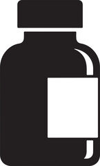 40 Medicine Bottle Icon Silhouette Bundle