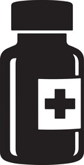 40 Medicine Bottle Icon Silhouette Bundle