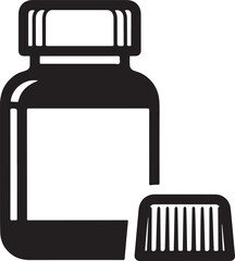40 Medicine Bottle Icon Silhouette Bundle