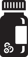 40 Medicine Bottle Icon Silhouette Bundle