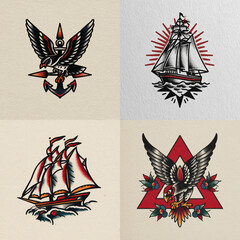 Classic Sailor Tattoo idea sketch