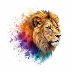 A nice African fierce lion