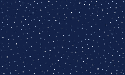 Royal Blue Night Star Pattern