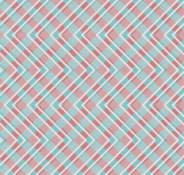 Zigzag abstract pink and blue pattern