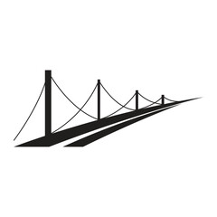 Obraz premium Bridge Logo Template Icon