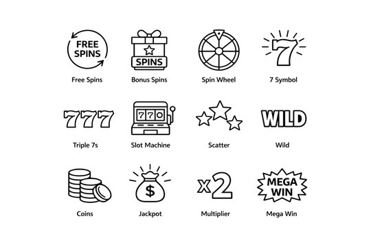 Casino slot symbols: spins, bonuses, and wilds for big wins