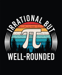 IRRATIONAL BUT WELL-ROUNDED VINTAGE TSHIRT DESIGN